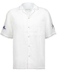 Frescobol Carioca - Alves Embroidered Linen Shirt - Lyst