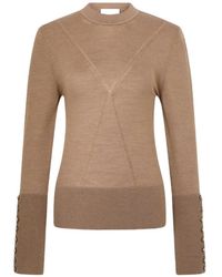 Rabanne - Wool Long-Sleeve Sweater - Lyst