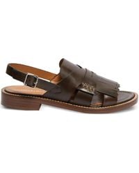 Guglielmo Rotta - Fringed-Detail Buckle-Strap Sandals - Lyst
