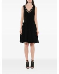 Givenchy - Lace-Trim Flared Midi Dress - Lyst