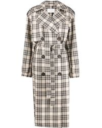 Sportmax - チェック ベルテッド コート - Lyst
