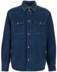 Valentino Garavani - Vgold Denim Shirt - Lyst