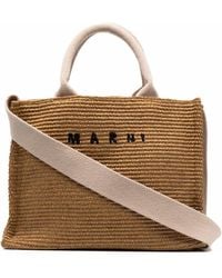 Marni - Bolso shopper con letras del logo - Lyst