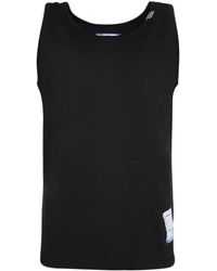 Maison Mihara Yasuhiro - Débardeur En Coton À Logo Appliqué - Lyst