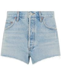 Agolde - Pantalones Vaqueros Cortos Con Botones - Lyst