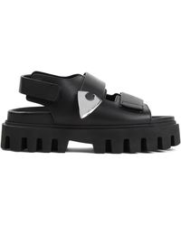 McQueen - Leather Platform Sandals - Lyst