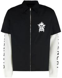 Givenchy - Reißverschluss-Hemdjacke mit Totenkopf-Print - Lyst