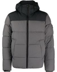 Calvin Klein - Two-tone puffer jacket - Lyst