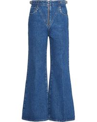 Miu Miu Ausgestellte Cropped-Jeans - Blau