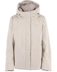 K-Way - Hooded Padded Jacket - Lyst
