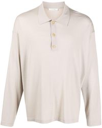 The Row - Long-sleeve Wool Polo Shirt - Lyst