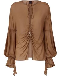 Pinko - Draped Blouse - Lyst