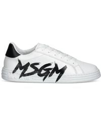 MSGM - Logo-Print Sneakers - Lyst