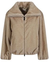 P.A.R.O.S.H. - Faux-Fur Bomber Jacket - Lyst