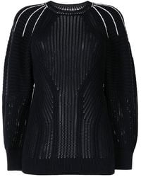 Chloé - Embroidered Detailing Ribbed Knit Jumper - Lyst