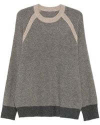 Ziggy Chen - Pull À Manches Raglan Et Fente Boutonnée - Lyst