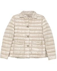 Herno - Quilted Button-Up Jacket - Lyst