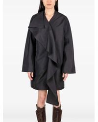 Niccolò Pasqualetti - Draped Asymmetric Oversized Mini Dress - Lyst
