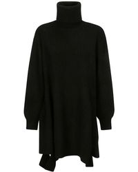 Yohji Yamamoto - Vestido con cuello alto - Lyst
