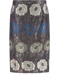 Etro - Floral-brocade Skirt - Lyst