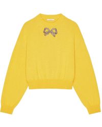 Givenchy - Jersey De Lana Y Algodón Con Lazo Bordado - Lyst