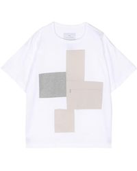 Fumito Ganryu - Camicia con design patchwork - Lyst