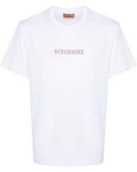Missoni - T-Shirt mit Logo-Stickerei - Lyst