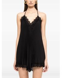 Nissa - Backless Pleated Mini Dress - Lyst