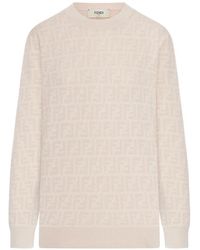 Fendi - Jersey De Punto Con Motivo Ff - Lyst