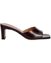 JONAK PARIS - Derive Square-Toe Leather Sandals - Lyst