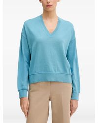 Benetton - V-Neck Drop-Shoulder Sweater - Lyst