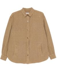Boglioli - Button-Down Blouse Met Gewelfde Afwerking - Lyst