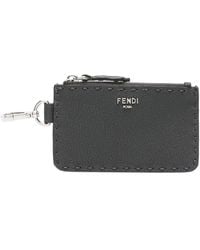 Fendi - Selleria Leather Cardholder - Lyst