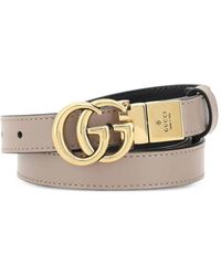 Gucci - Reversible Logo-Plaque Belt - Lyst