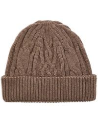 John Smedley - Beanie Mit Zopfmuster - Lyst