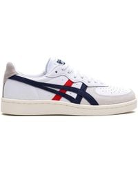 Onitsuka Tiger - Leather Suede Tiger Stripes Low-Top Sneakers - Lyst