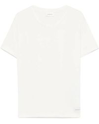Saint Laurent - T-Shirt With Logo Patch - Lyst