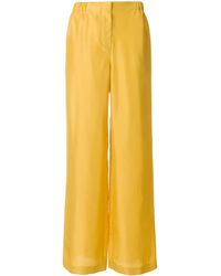 Alberta Ferretti - High-Waist Flared Trousers - Lyst