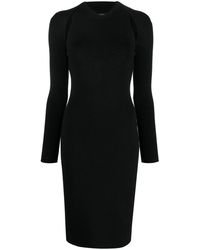 Tom Ford - Cut-out Ribbed Midi Dress - Lyst