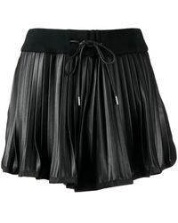 Sacai - Belted-waist Pleated Shorts - Lyst