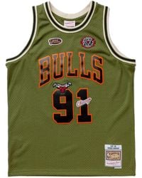 Mitchell & Ness - Swingman Chicago Bulls Dennis Rodman 1997-98 Jersey Tank Top - Lyst