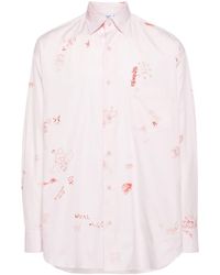 Vetements - Printed Long-sleeve Shirt - Lyst