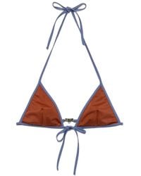 Prada - Jersey Bikini Top - Lyst