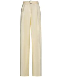 Blumarine - Belted Trousers - Lyst