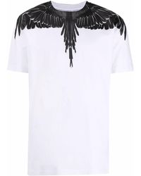 Marcelo Burlon - Icon Wings Regular T-shirt White/black - Lyst