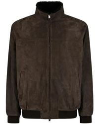 Canali - Chaqueta Con Cuello Alto - Lyst
