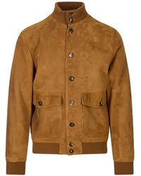 Stewart - Button-Up Suede Jacket - Lyst