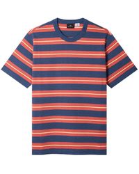 Paul Smith - Stripe Cotton T-Shirt - Lyst