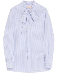 Valentino Garavani - Striped-Pattern Cotton Shirt - Lyst