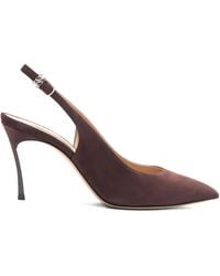 Casadei - Pumps A Punta Con Cinturino Posteriore 80Mm - Lyst